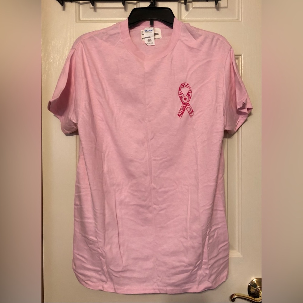 Breast Cancer Awareness short sleeve pink T-shirt, new with tags NWT Size Medium